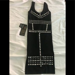 Bebe Studded Tank Dress